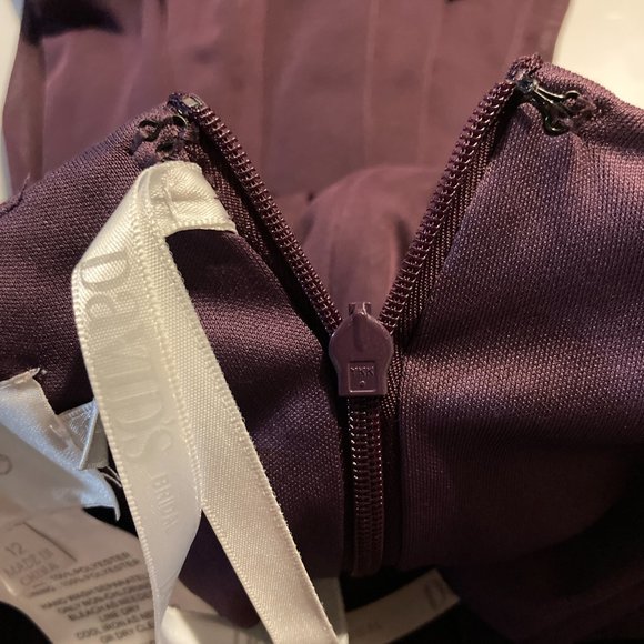 David's Bridal Plum Versa Convertible Dress F15782/F19515 Size 12 - Picture 14 of 16